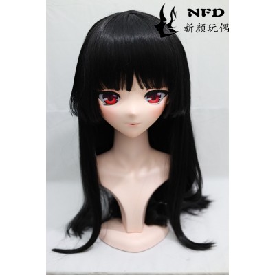 (NFD034)Customize Handmade Crossdress Full Head Female/Girl Resin Japanese Cartoon Character Animego Cosplay Kigurumi Mask